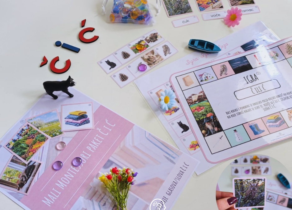 Mali Montessori paket: Č i Ć