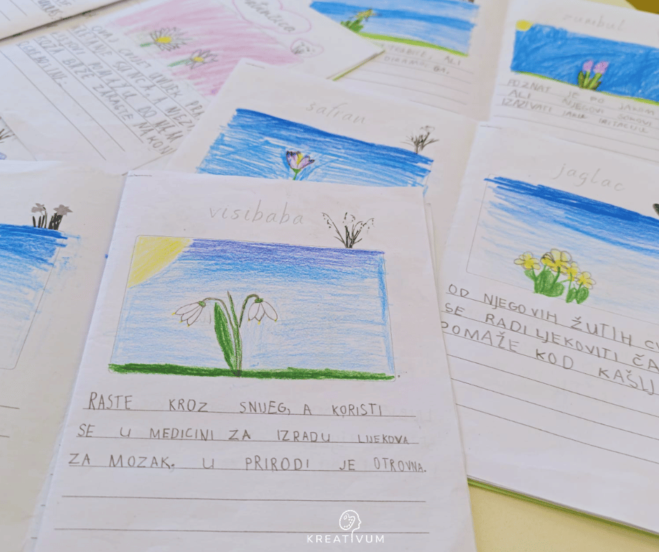 proljetnice,montessori 8 Obrt Kreativum Darja Savković