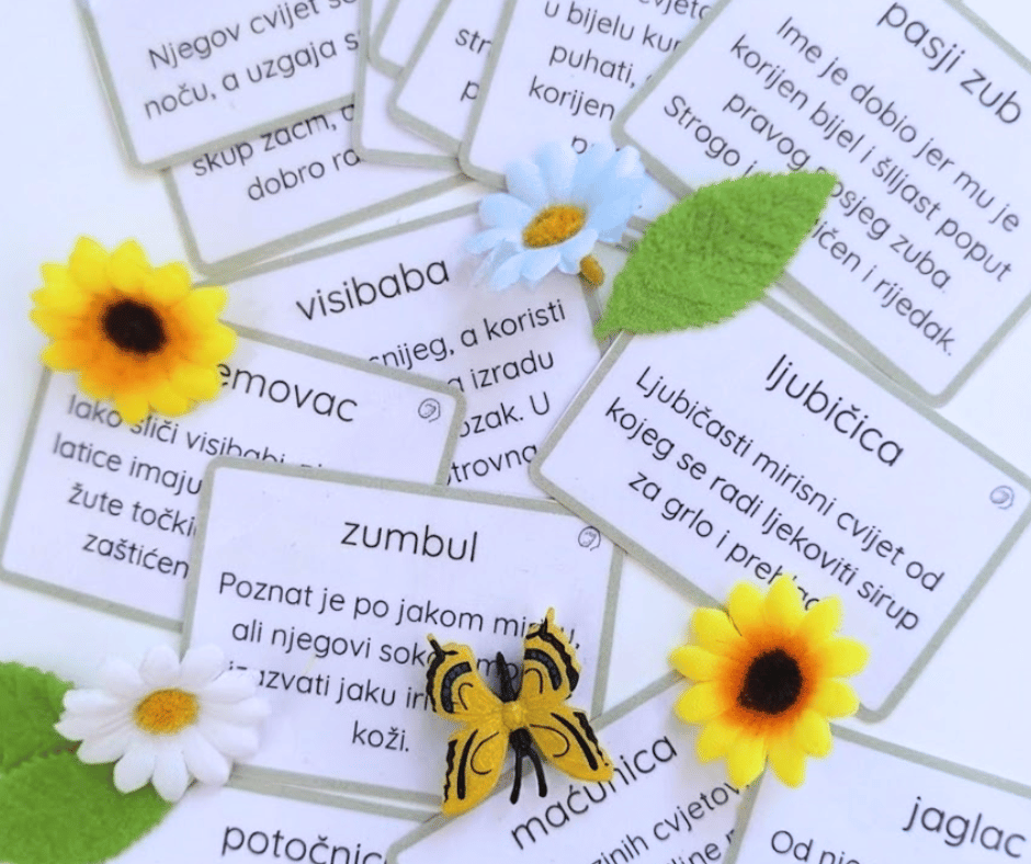proljetnice,montessori 12 Obrt Kreativum Darja Savković